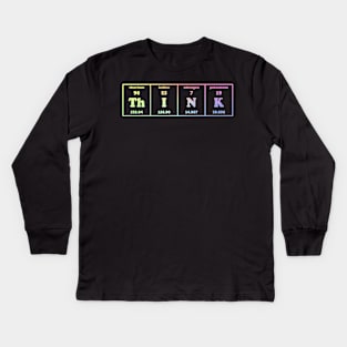 Periodic Table Think | Chemistry Kids Long Sleeve T-Shirt